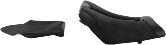 Black SADDLEMEN Gel Channel Sport Seat for BMW S1000RR, designed for comfort and sporty performance, featuring sleek styling.