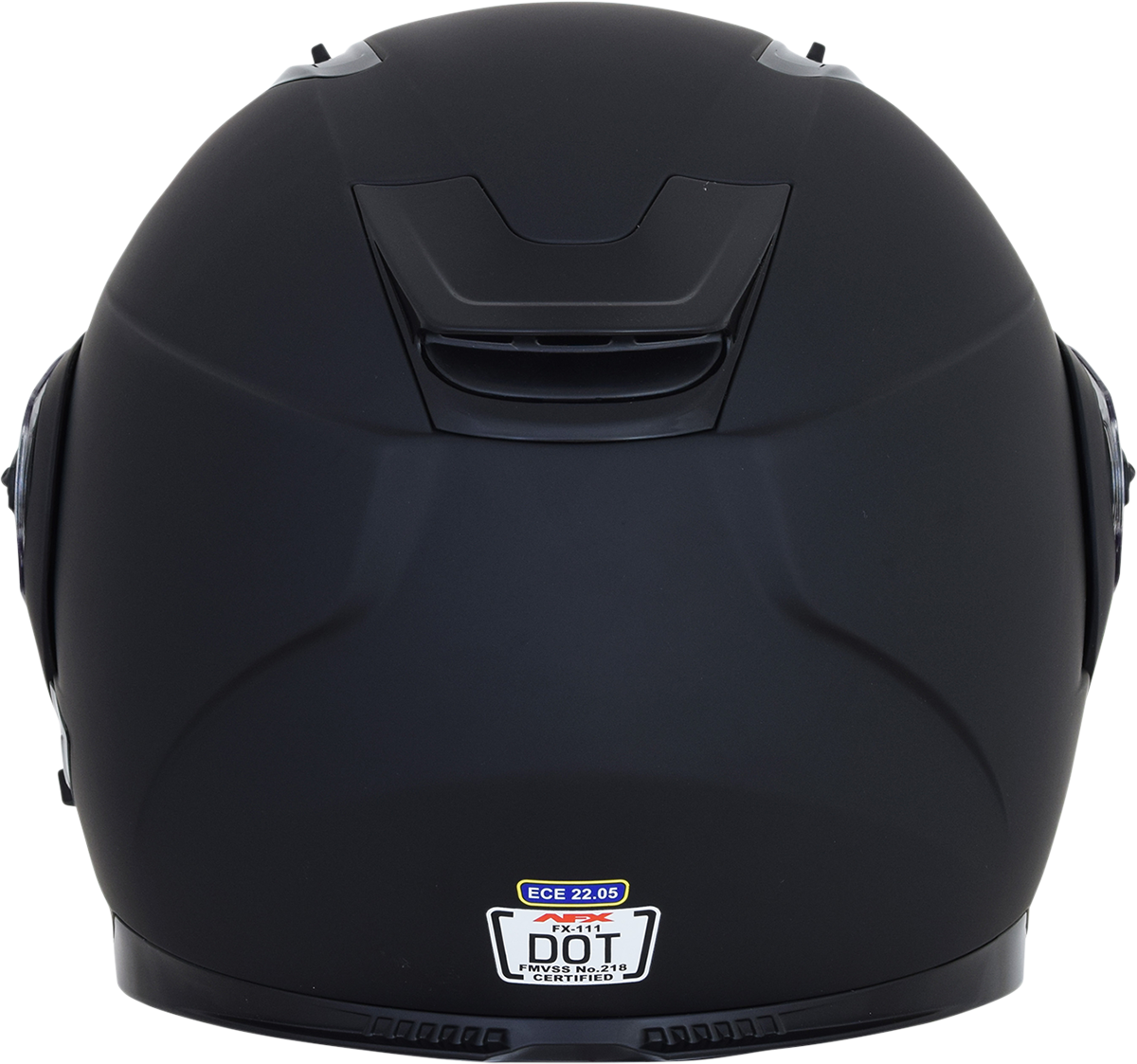 Matte black AFX FX-111 helmet in 2XL size, featuring sleek design and safety features, from Bill's Exhausts.