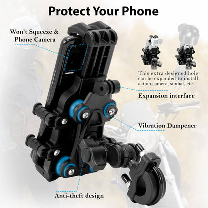 EMERK Phone Mount Holder for Motor and Bike - Howling Moto