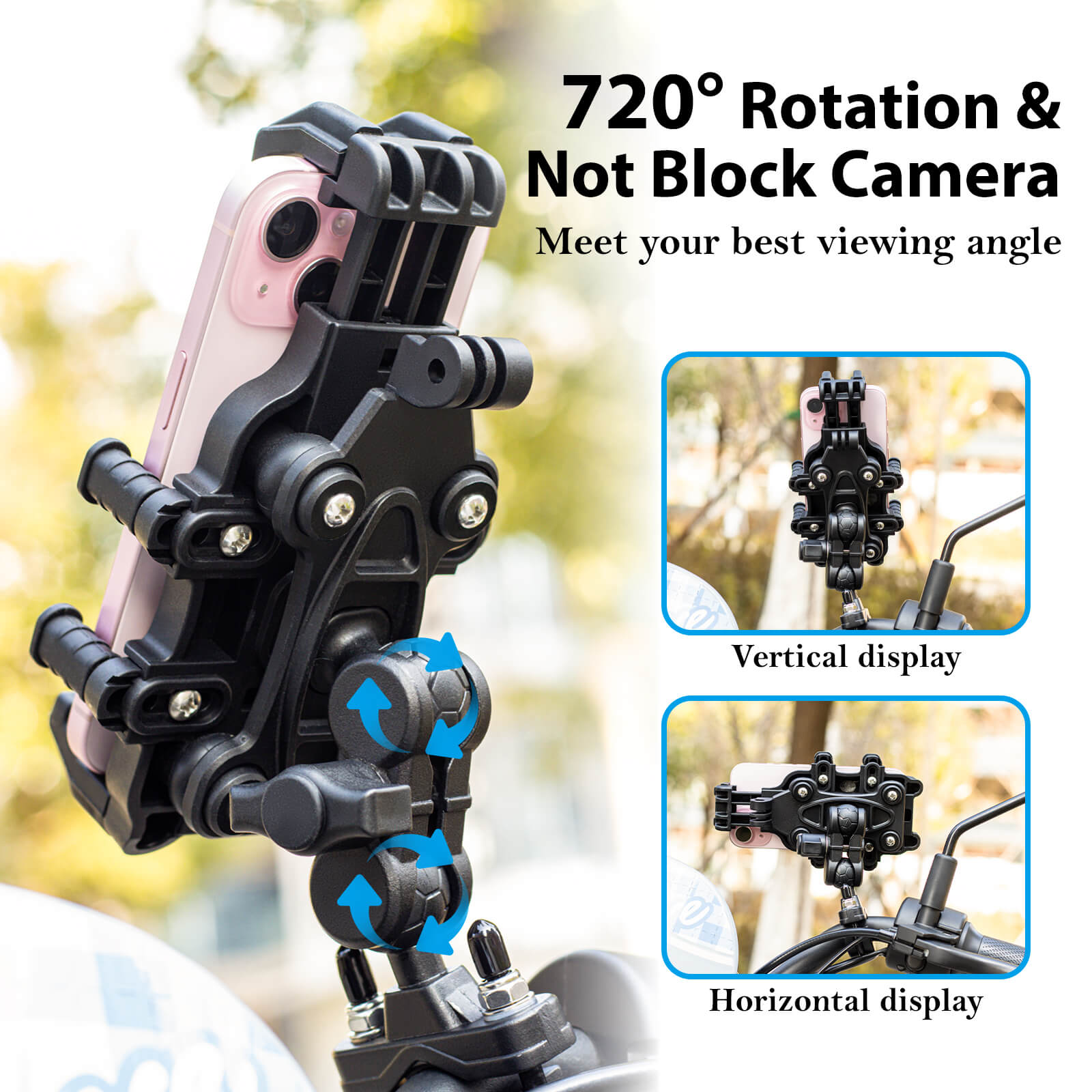 EMERK Phone Mount Holder for Motor and Bike - Howling Moto