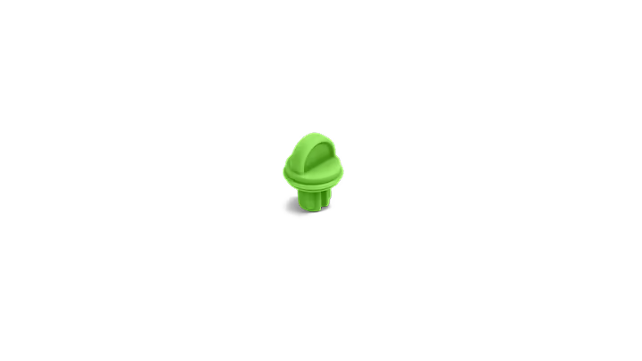 Onewheel Pint charger port plug with lime silicone dust cover, compatible charger plug for Onewheel electric skateboard.