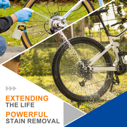 Hycline bike chain cleaning kit with brushes and degreaser for bicycle chains, helping extend chain lifespan and improve performance.