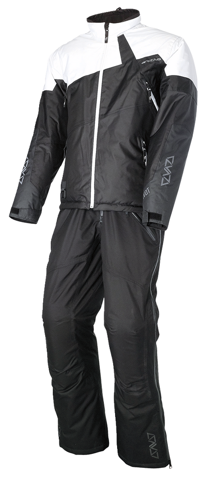 Black and white ARCTIVA Pivot 6 Jacket in XL by Bill's Exhausts, featuring a sleek design and lightweight fabric.