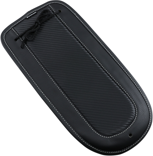 Bill's Exhausts Saddlemens Fender Chap matching Dominator Solo Seat T8100-71-D, durable motorcycle seat accessory with stylish design.