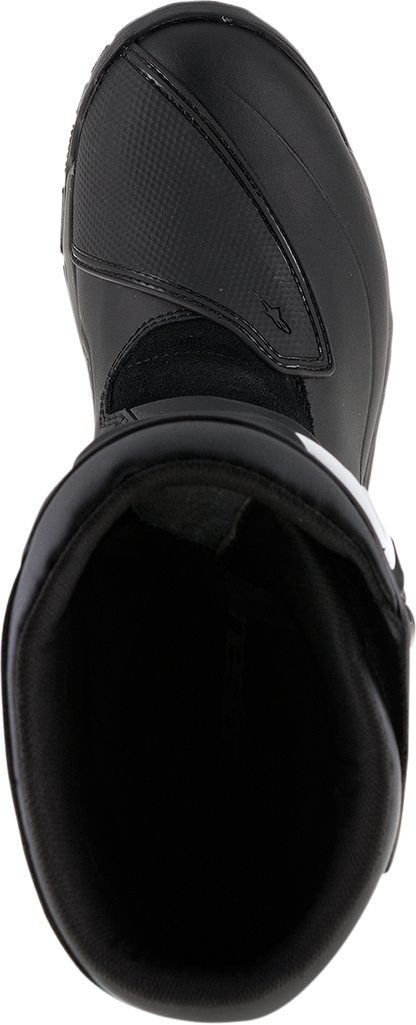 Black Alpinestars Corozal Adventure Boots in US 11, featuring rugged design, durable materials, and secure ankle protection.