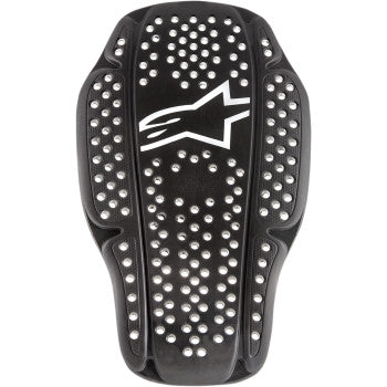 Alpinestars Nucleon KR-2i large back protector insert for motorcycle protective gear, shown in black with foam padding.