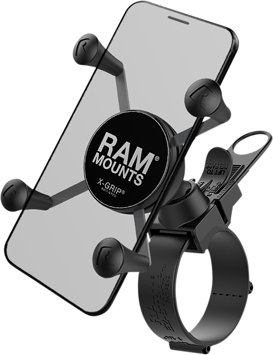 RAM MOUNTS X-Grip Phone Mount with Rail Mount RAP-SB-187-UN7 - Howling Moto
