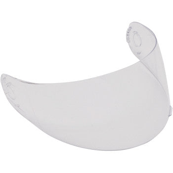 Clear outer shield for AFX FX-90 and FX-Magnus motorcycle helmets, shown attached to the helmet in the image.
