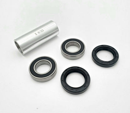 Warp 9 Hub wheel bearing rebuild kit for Surron Ultra Bee, Light Bee, Talaria MX3, MX4, and XXX e-mountain bikes.