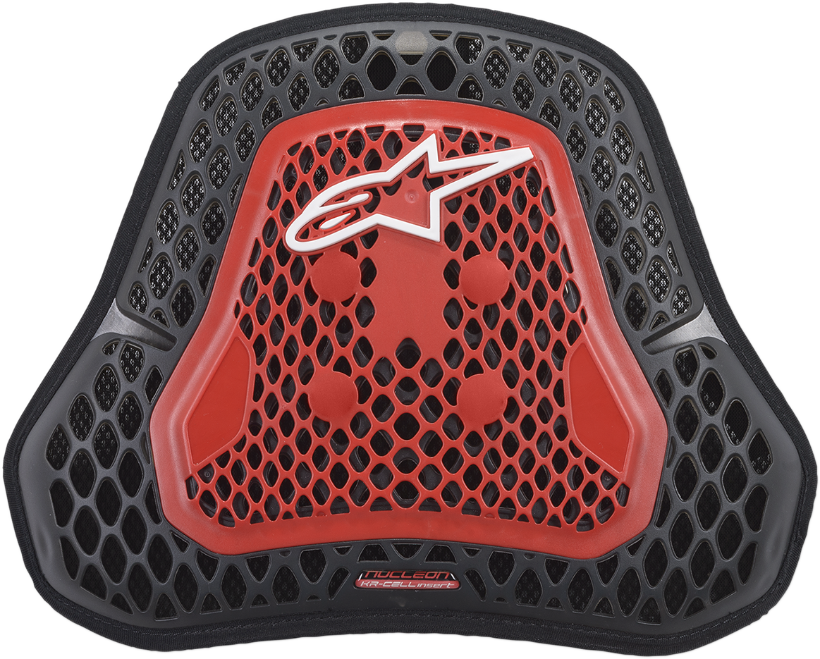 Alpinestars Nucleon KR-Cell CIR large chest protector for motorcycle protective gear, with black and gray armor panels.