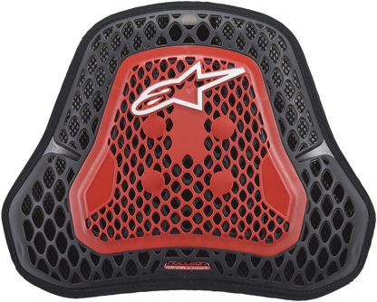 Alpinestars Nucleon KR-Cell CIR large chest protector for motorcycle protective gear, with black and gray armor panels.