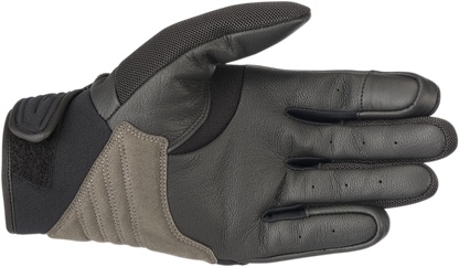 Alpinestars Shore gloves in black, size 2XL, showing the protective motorcycle gloves with reinforced palms and knuckles.