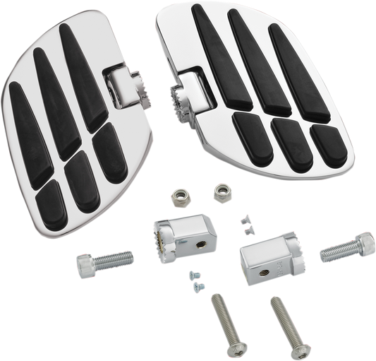 Bill's Exhausts SHOW CHROME Driver Board GL18 21-356 engine component with chrome finish, mounted on engine hardware.