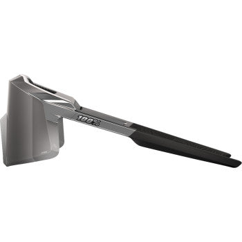 Black chrome Aerocraft sunglasses by Bill's Exhausts with HiPER Silver lenses, showcasing sleek, modern design and reflective finish.