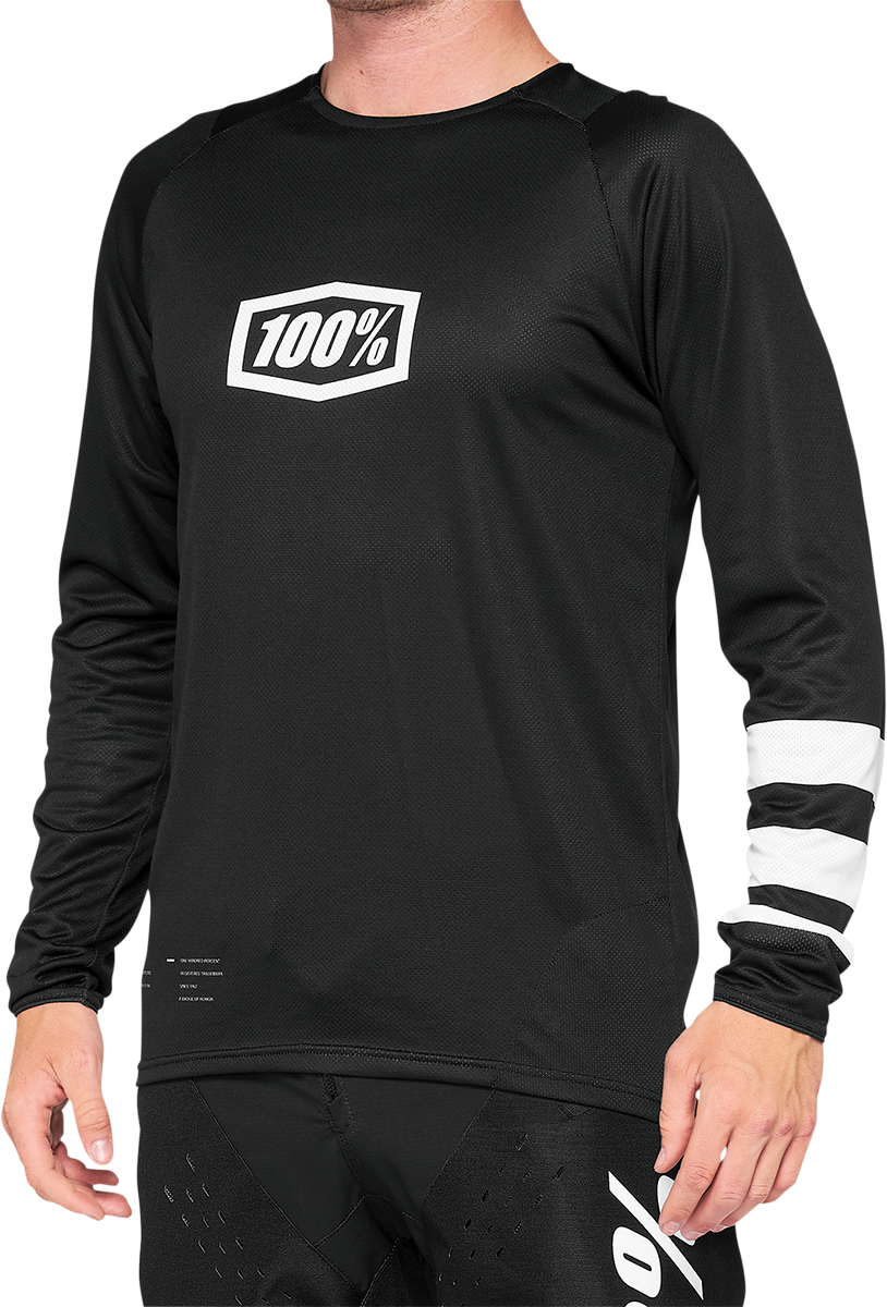 100% R-Core Jersey - Long-Sleeve - Black - Small 41104-001-10 - Howling Moto