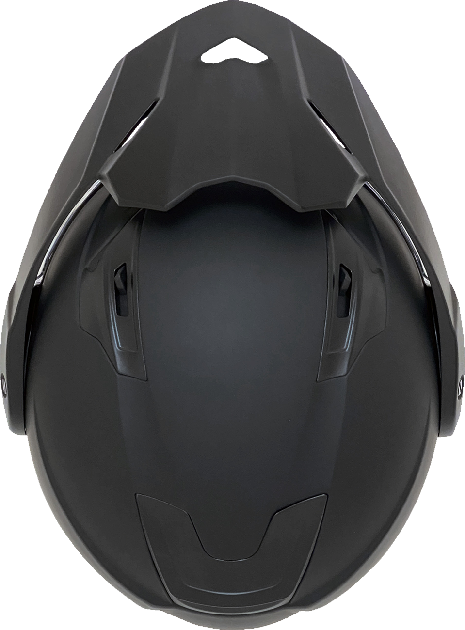 Matte black AFX FX-111DS motorcycle helmet in medium size, showing sleek design and ventilation features.
