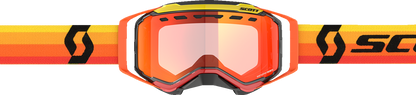 Scott Prospect Snow Cross Goggle with orange/yellow frame and red chrome enhancer lens for snow sports.