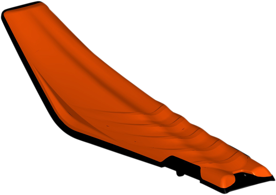 Orange and black ACERBIS X-Seat Air body for KTM motorcycle, featuring sleek design and branding details.
