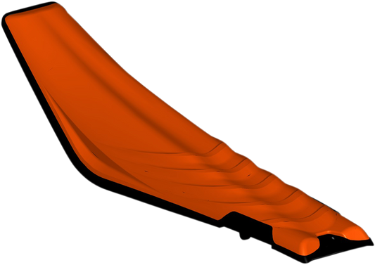 Orange and black ACERBIS X-Seat Air body for KTM motorcycle, featuring sleek design and branding details.