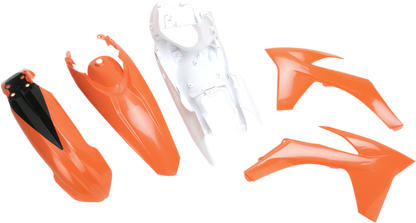 A detailed view of the Acerbis Standard Replacement Body Kit for motorcycles, showing the body panels and construction details.