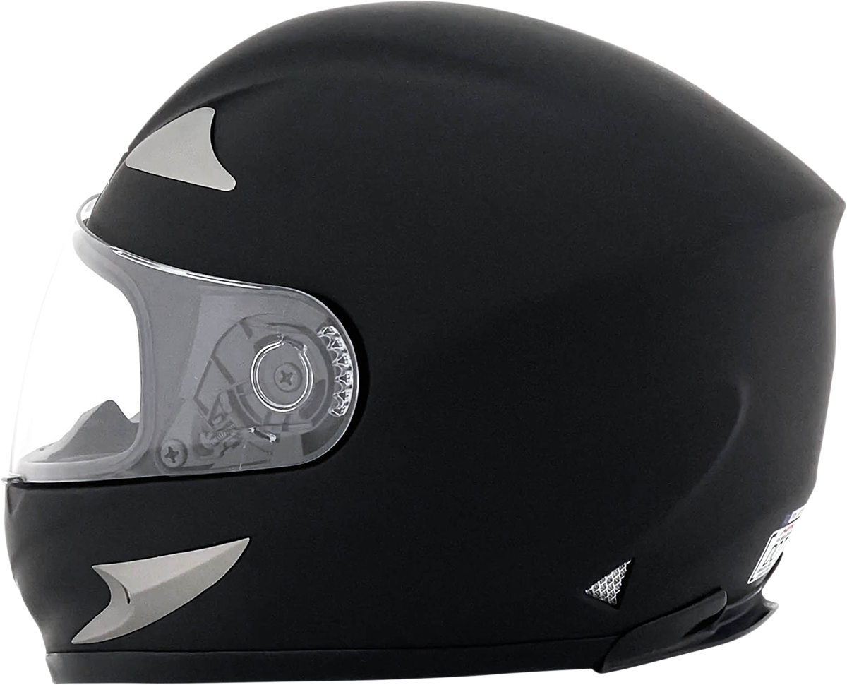 Bill's Exhausts AFX FX-Magnus helmet in flat black, 3XL size, featuring a sleek motorcycle helmet design with vent details.