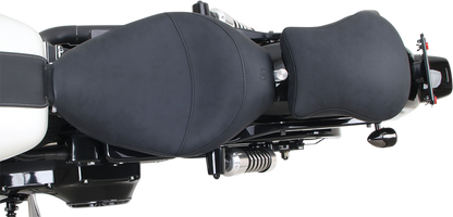 Contoured brushed S3 padded seat by Saddlemens, 9-inch size, designed for comfort and durability in motorcycle seating.