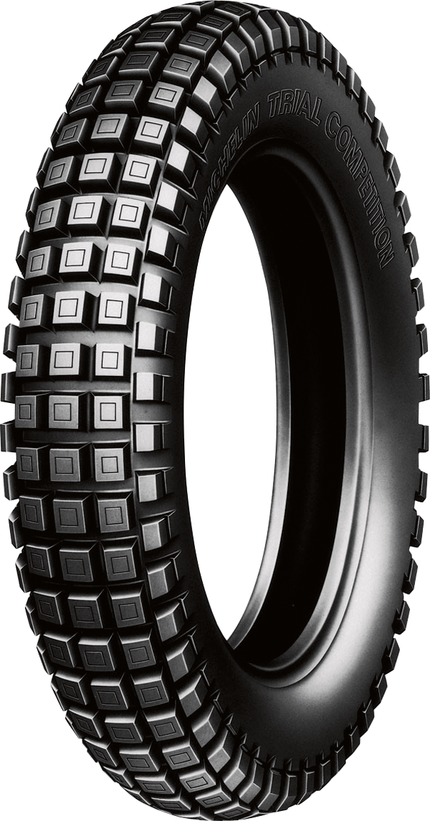 Michelin Trial X-Light rear motorcycle tire 120/100R18 with 68M load rating, featuring tread pattern designed for off-road use