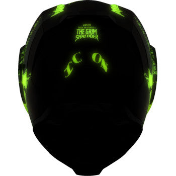 Black ICON Airflite™ Helmet Trick or Street 4 in medium size with aerodynamic design and bold graphics.