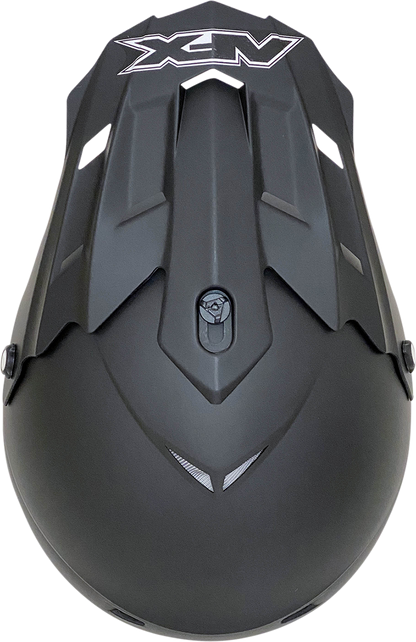 Bill's Exhausts AFX FX-17 matte black helmet in XS size, showing a sleek helmet with a smooth matte finish.