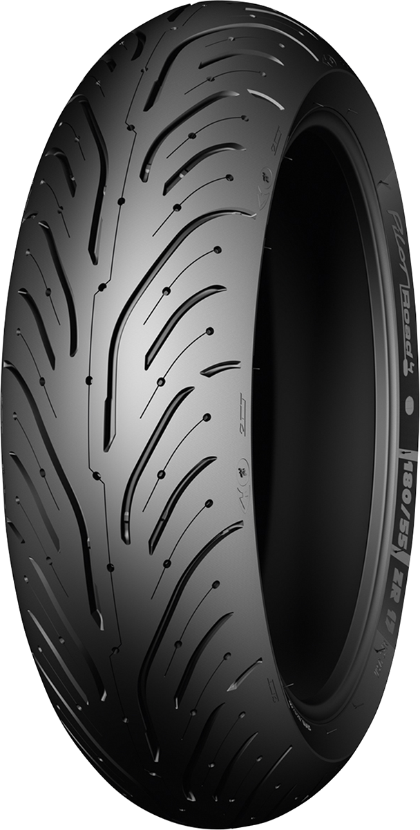 Michelin Pilot Road 4 rear motorcycle tire, 160/60ZR17, with tread pattern suitable for sport and touring bikes.
