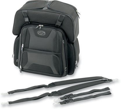 SADDLEMEN FTB3600 Sport Sissy Bar and Combo Bag EX000698 - Howling Moto