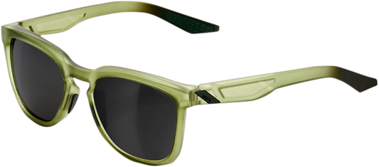 100% Hudson Sunglasses - Olive - Black Mirror 61028-296-61 - Howling Moto