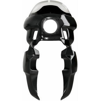 SADDLEMEN Fairing Lowers for Harley-Davidson Softail, Fat Bob, FXR, motorcycle seats with sleek design and fitment details.
