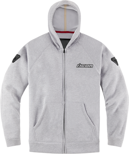 Gray ICON Uparmor™ Hoodie in 3XL from Bill's Exhausts, featuring a comfortable fit and casual style.