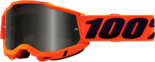 100% Accuri 2 Sand Goggles - Neon Orange - Smoke 50020-00004 - Howling Moto