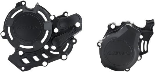 Black Acerbis X-Power cover kit for KTM and Husqvarna motorcycles, body panel designed for durability and fitment.