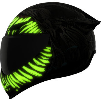 Gray ICON Domain™ Helmet Grand Maw in XS size, featuring sleek design and sturdy construction, suitable for motorcycle riders.