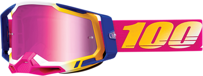 100% Racecraft 2 Goggles - Mission - Pink Mirror 50010-00012 - Howling Moto