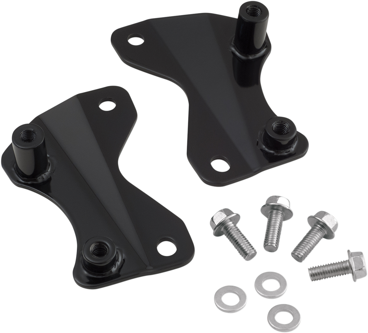 Bill's Exhausts SHOW CHROME Tour Luggage Rack Mount for engine, showing the chrome finish and mounting brackets.
