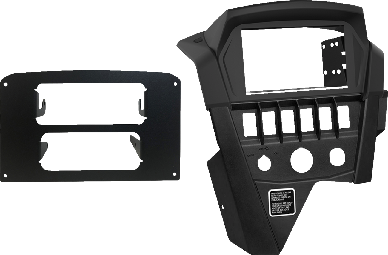 Bill's Exhausts NAVATLAS Mount Kit for Maverick engine, black metal mounting hardware with bolts and brackets.