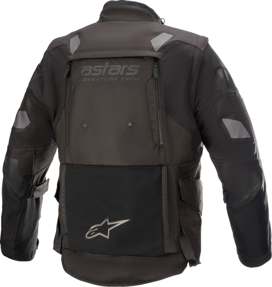 Black ALPINESTARS Halo Drystar® jacket in 2XL, shown with front zipper, adjustable features, and durable textile construction.
