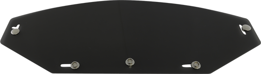 Bill's Exhausts AFX Flat Shield smoke 5-snap helmet part, showing a black smoked visor with snap attachment for motorcycle helmets.