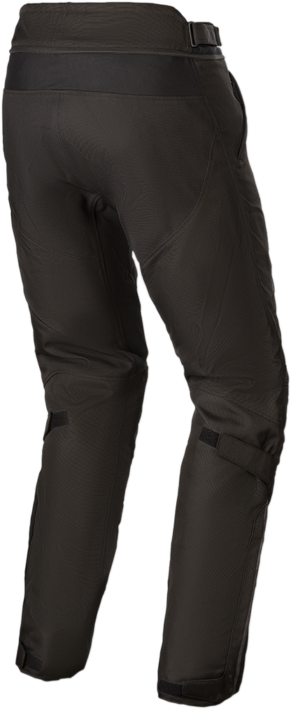 Black Alpinestars Gravity Drystar® motorcycle pants in XL size, featuring reinforced knee areas and durable textile material.