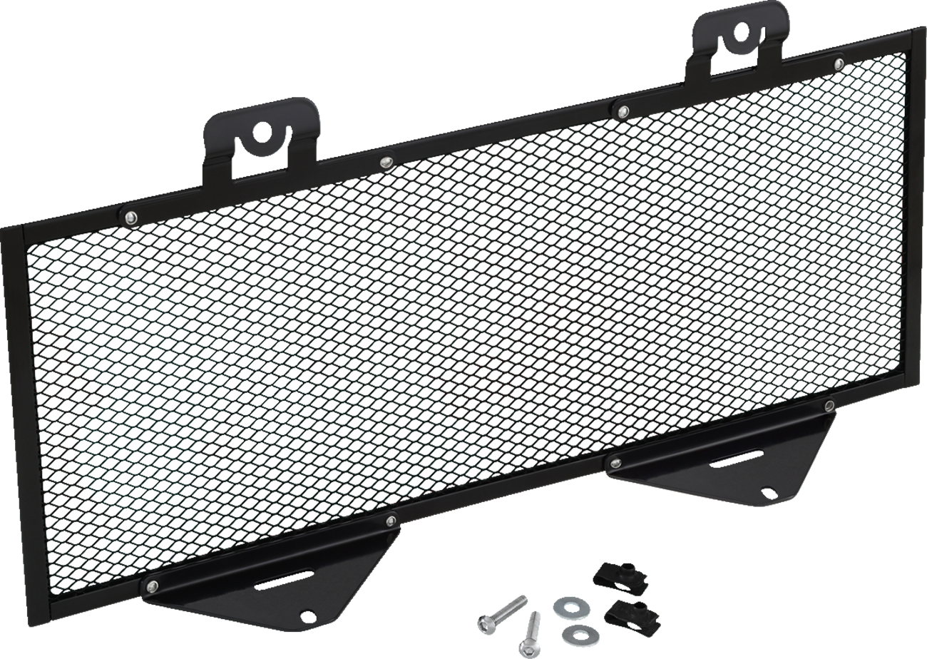 Show Chrome radiator grille for Ryker engine by Bill's Exhausts, featuring a shiny chrome finish and detailed design.