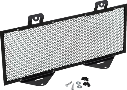Show Chrome radiator grille for Ryker engine by Bill's Exhausts, featuring a shiny chrome finish and detailed design.