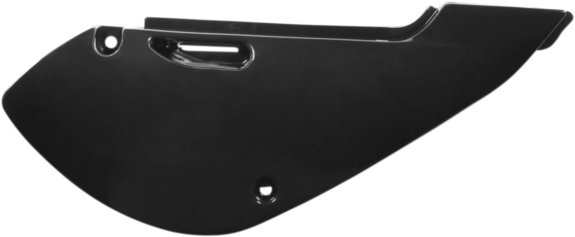 Acerbis black side panels for motorcycle body, featuring sleek black design and precise fit, compatible with Acerbis models.
