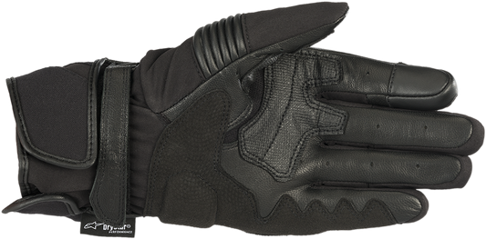 Alpinestars T-SP W Drystar gloves in black, 2XL, showing the durable motorcycle glove with textured palm and adjustable wrist strap.