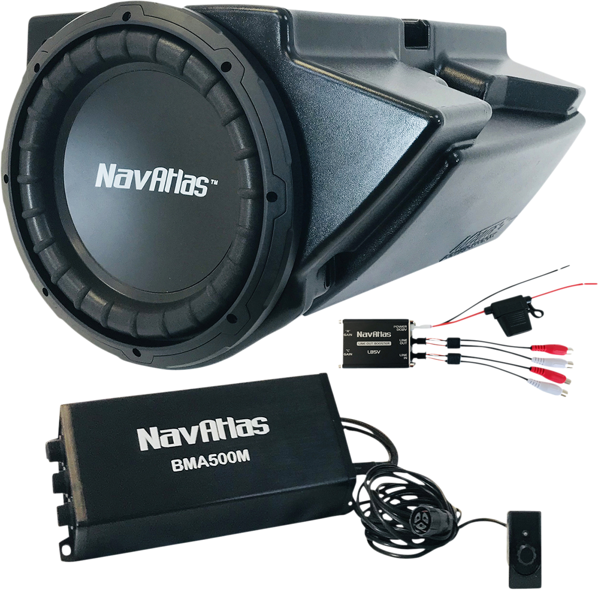NAVATLAS Subwoofer Kit - 10" NRZ10BPK - Howling Moto