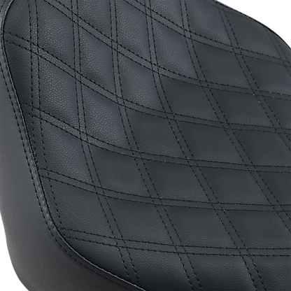 SADDLEMEN Renegade Solo Seat - Lattice Stitched - Black - FLST 818-33-002LS