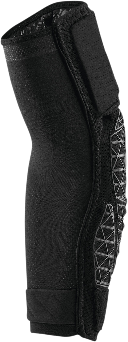 Black 100% Surpass Elbow Guards in small size by Bill's Exhausts, showing padded protective design for elbow safety.